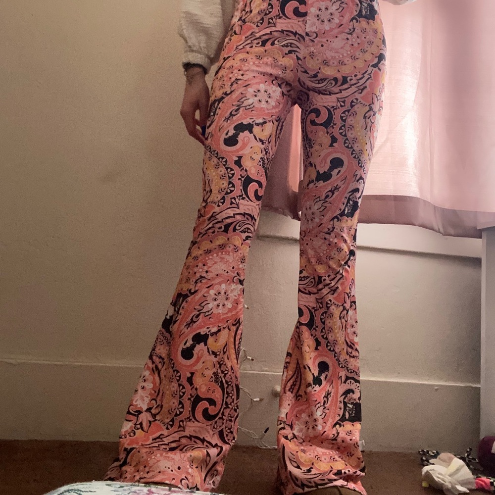 Nasty Gal boho bell bottoms